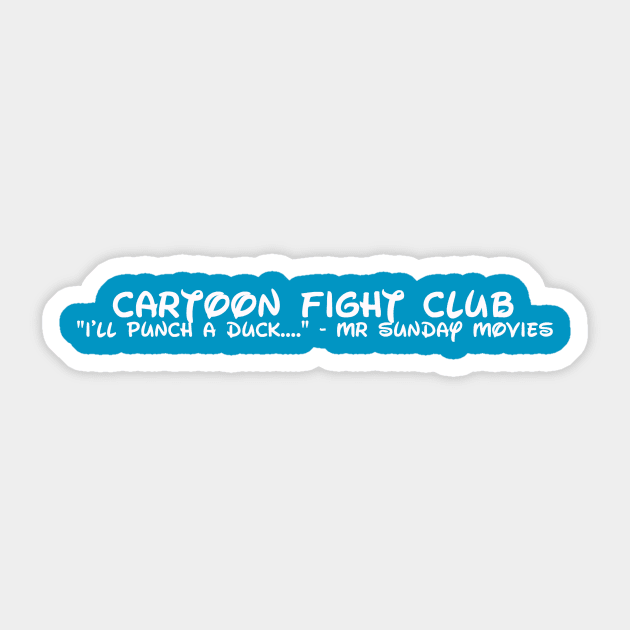 The Weekly Planet - James fights cartoons Sticker by dbshirts